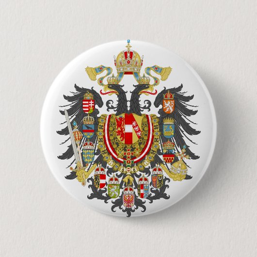 Wapenmunt Oostenrijk-Hongarije Ronde Button 5,7 Cm (Voorkant)
