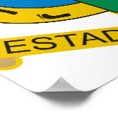 Wapenmunt Puebla Officiële Mexicaan Heraldry Logo Poster (Hoek)