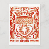 Wapenmunt, Reims Frankrijk Briefkaart (Voorkant)