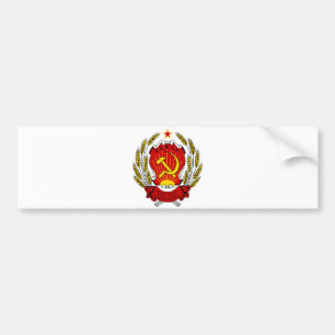 Wapenmunt Rusland SFSR Officieel heraldry symbool Bumpersticker