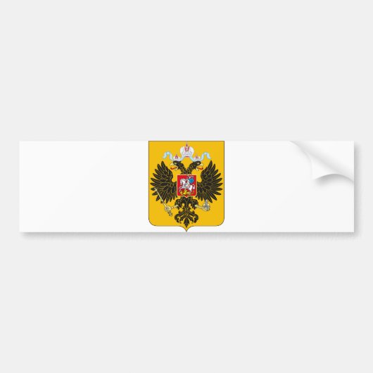 Wapenmunt Russisch Rijk Officieel Russisch Logo Bumpersticker (Voorkant)