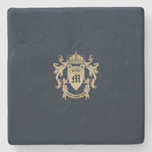 Wapenmunt Stenen Onderzetter (Voorkant)