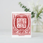 Wapenmunt, Toulouse Frankrijk Briefkaart (Staand voorkant)