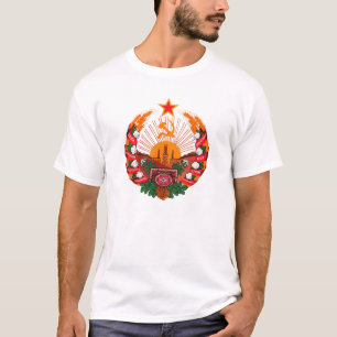 Wapenmunt Turkmenistan Officieel symbool heraldry T-shirt