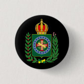 Wapenmunt - Tweede Rijk van Brazilië Ronde Button 3,2 Cm (Voorkant)