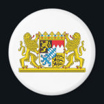 Wapenmunt van Beieren Officieel Duitsland Symbool Magneet<br><div class="desc">Beieren, formeel de Vrijstaat Beieren (Duits: Freistaat Bayern, uitgesproken [ˈfʁ aɪ.ʃ taːt ˈbaɪ.n; Alemannic German: Freistaat Bayre; Oostenrijks-Beiers: Freistoot Boarn) is een staat Duitsland, gelegen in het zuidoosten van het land. Met een oppervlakte van 70.548 vierkante kilometer (27.200 vierkante meter) en bijna 12, 5 miljoen inwoners is het de grootste...</div>