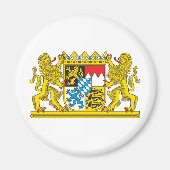 Wapenmunt van Beieren Officieel Duitsland Symbool Magneet (Voorkant)
