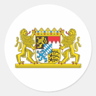 Wapenmunt van Beieren Officieel Duitsland Symbool Ronde Sticker