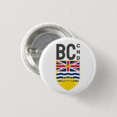 Wapenmunt van Brits Columbia - CND Ronde Button 3,2 Cm (Voorkant /achterkant)