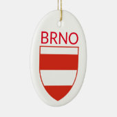 Wapenmunt van Brno - TSJECHIË Keramisch Ornament (Rechts)