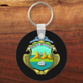 Wapenmunt van Costa Rica Sleutelhanger (Voorkant)