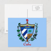 Wapenmunt van Cuba Briefkaart (Voorkant / Achterkant)