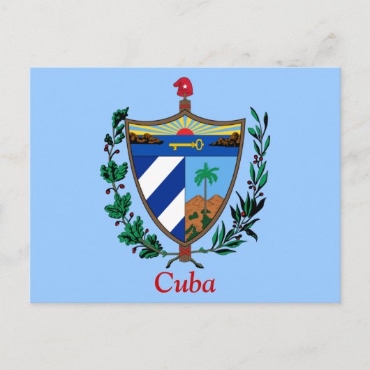 Wapenmunt van Cuba Briefkaart (Voorkant)