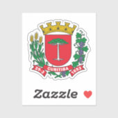 Wapenmunt van Curitiba, Brazilië Sticker (Vel)