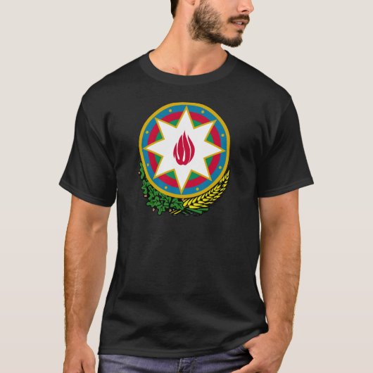 Wapenmunt van de Azerbeidzjan T-shirt (Voorkant)