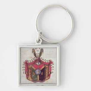 Wapenmunt van de familie Linnaeus Sleutelhanger