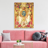 Wapenmunt van de Franse Koninklijke Familie Canvas Afdruk (Insitu (Woonkamer))