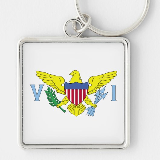 Wapenmunt van de Maagdeneilanden Sleutelhanger (Voorkant)