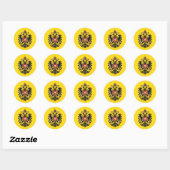 Wapenmunt van de Oostenrijkse Button Rijk Ronde Sticker (Vel)