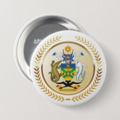 Wapenmunt van de Salomonseilanden Ronde Button 7,6 Cm (Voorkant /achterkant)