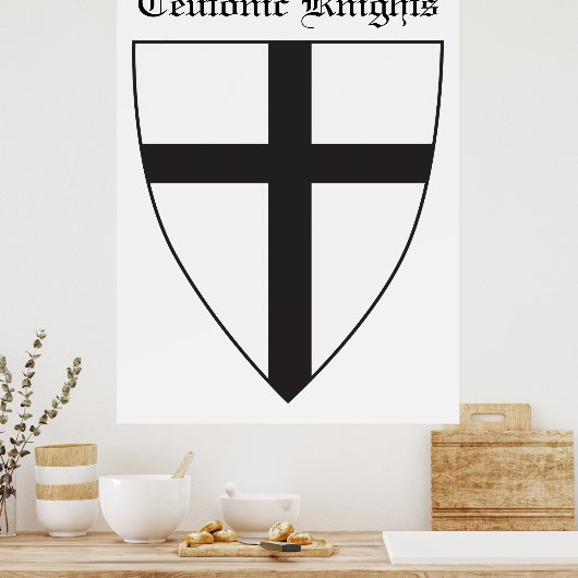 Wapenmunt van de Teutonic Order Poster (Keuken)