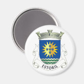 Wapenmunt van Estoril, Portugal Magnet (Voorkant / Achterkant)