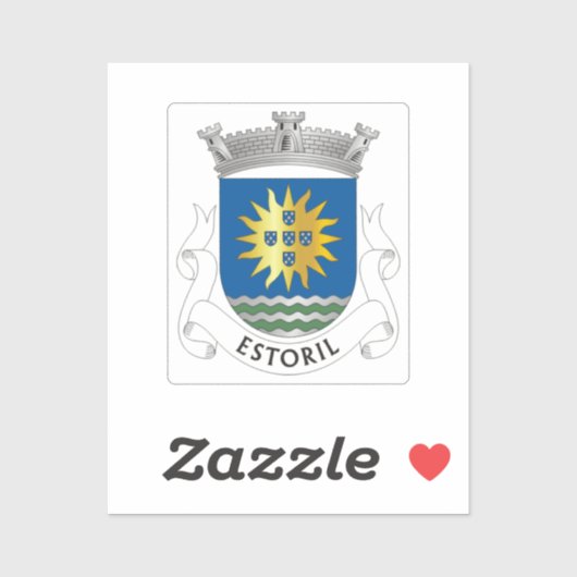 Wapenmunt van Estoril, Portugal Sticker (Vel)