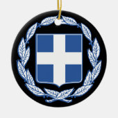 Wapenmunt van Griekenland Keramisch Ornament (Voorkant)