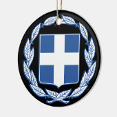 Wapenmunt van Griekenland Keramisch Ornament (Links)