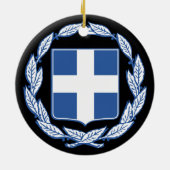 Wapenmunt van Griekenland Keramisch Ornament (Achterkant)