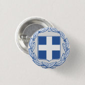 Wapenmunt van Griekenland Ronde Button 3,2 Cm (Voorkant /achterkant)