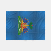 Wapenmunt van Haïti Fleece Deken (Voorkant (Horizontaal))