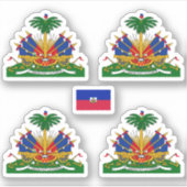 Wapenmunt van Haïti Sticker (Voorkant)