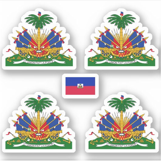 Wapenmunt van Haïti Sticker (Voorkant)