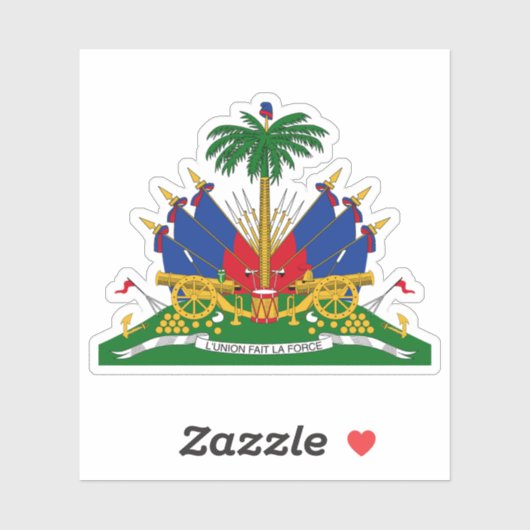 Wapenmunt van Haïti Sticker (Vel)