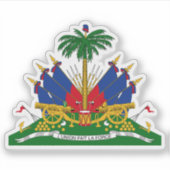 Wapenmunt van Haïti Sticker (Voorkant)