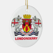 Wapenmunt van het graafschap London, N. Ireland Keramisch Ornament (Rechts)