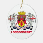 Wapenmunt van het graafschap London, N. Ireland Keramisch Ornament (Links)