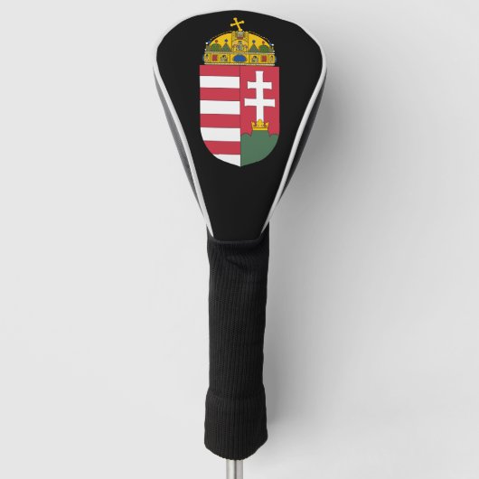 Wapenmunt van het Hongaarse Golfkopje Hoesje Golfheadcover (Voorkant)