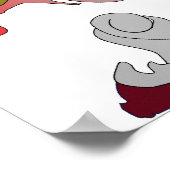 Wapenmunt van het officiële symbool van Campeche M Poster (Hoek)