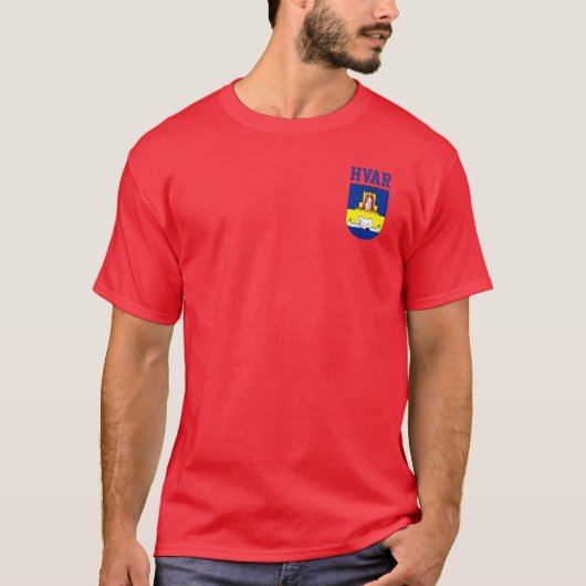 Wapenmunt van Hvar - Kroatië T-shirt (Voorkant)