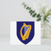 Wapenmunt van Ierland - Iers Emblem Briefkaart (Staand voorkant)