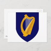 Wapenmunt van Ierland - Iers Emblem Briefkaart (Voorkant / Achterkant)