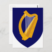 Wapenmunt van Ierland - Iers Emblem Briefkaart (Voorkant / Achterkant)