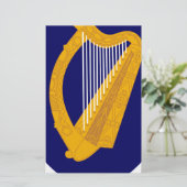 Wapenmunt van Ierland - Iers Emblem Briefpapier (Staand voorkant)