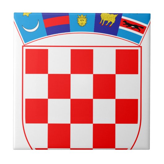 Wapenmunt van Kroatië, Kroatisch Emblem, Hrvatska Tegeltje (Voorkant)