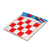 Wapenmunt van Kroatië, Kroatisch Emblem, Hrvatska Tegeltje (Zijkant)