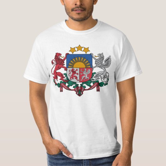 Wapenmunt van Letland - Latvijas ģerbonis  T-shirt (Voorkant)