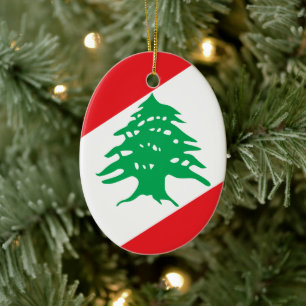 Wapenmunt van Libanon Keramisch Ornament