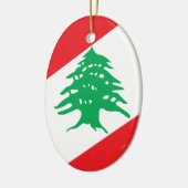 Wapenmunt van Libanon Keramisch Ornament (Links)